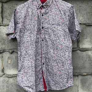 Floral print button up